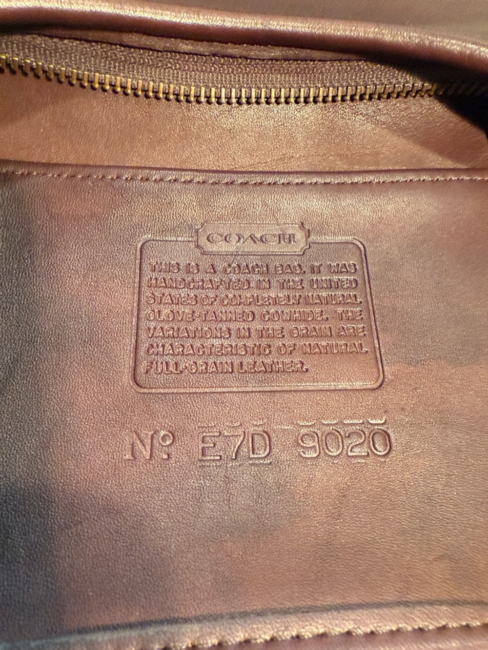 Vintage Coach Ergo Hobo 9020 Deep Burgundy Leather Shoulder made in USA - Picture 8 of 10